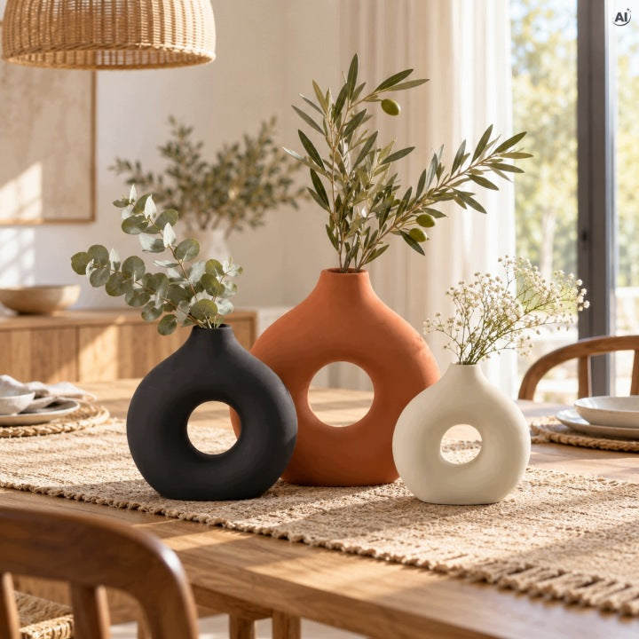 Wazon ceramiczny dekoracyjny  3szt.