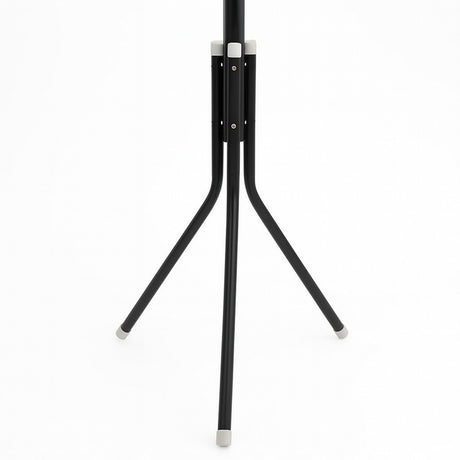 Stojący czarny metalowy wieszak na ubrania