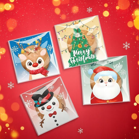 Woreczki celofanowe z zamknięciem Renifer