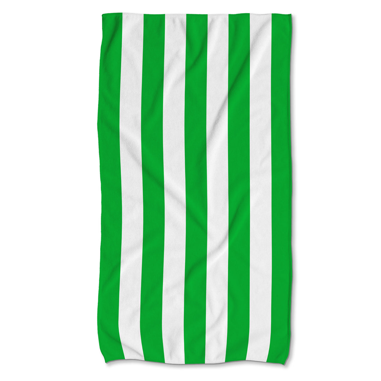 Szybkoschnący Ręcznik Plażowy 150x80 cm KOLOROWE PASKI Zielony