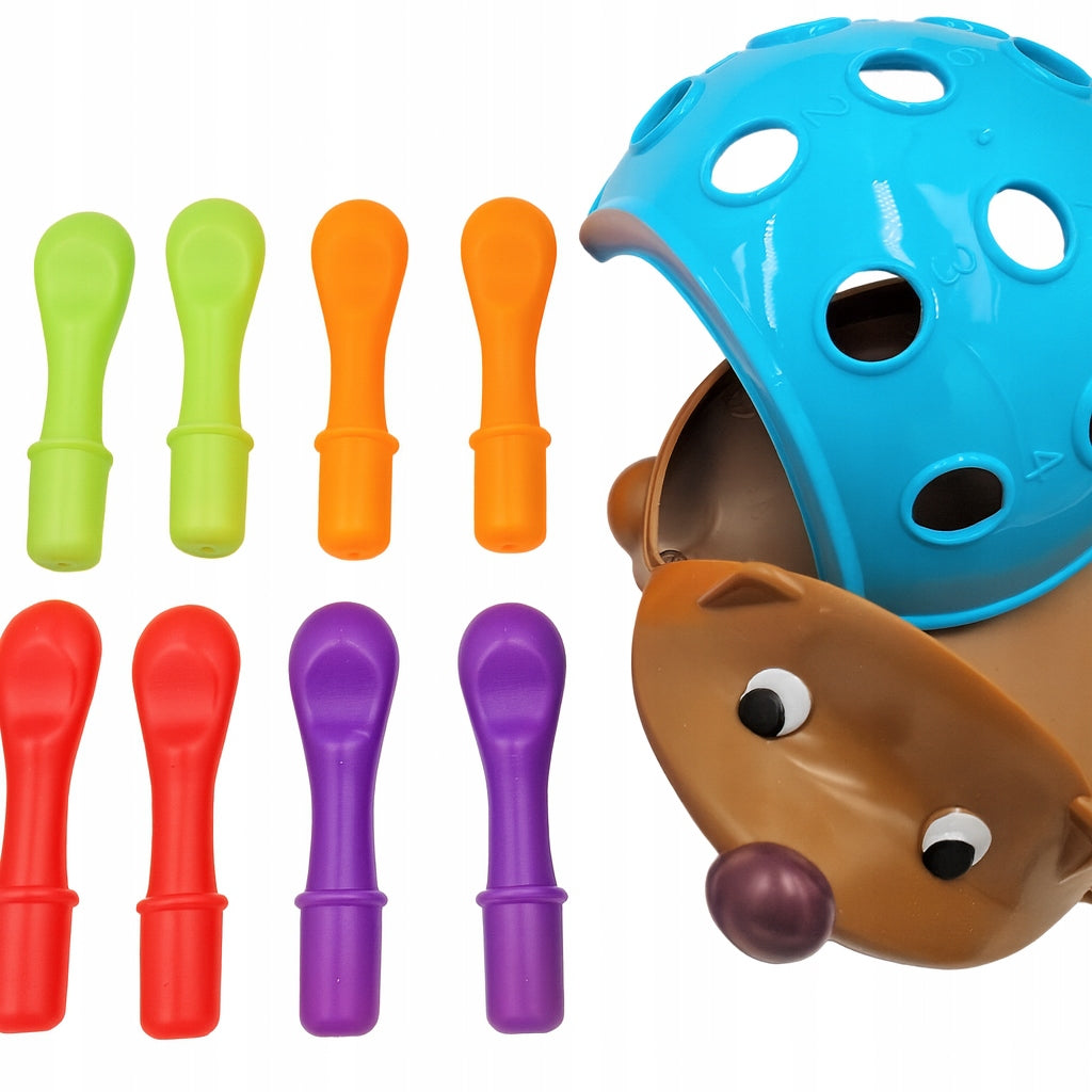 Zabawka edukacyjna kolorowy jeżyk 18m+