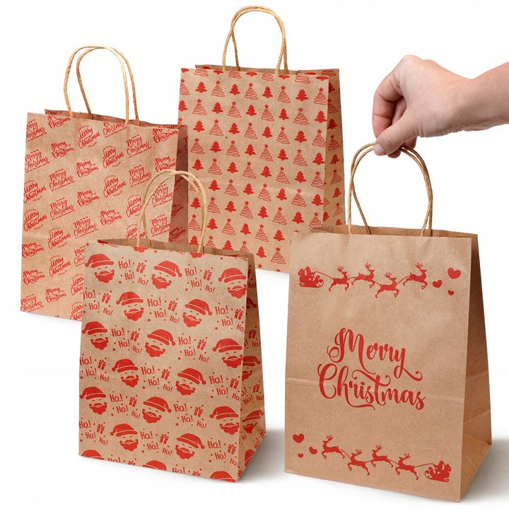 Zestaw świątecznych toreb papierowych 13 szt.