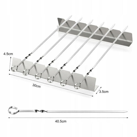 Zestaw szpikulców do szaszłyków 40 cm 6szt.