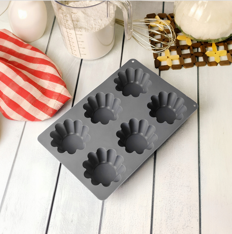 Foremki silikonowe do babeczek blacha 6 szt