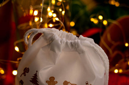 Woreczek poliestrowy świąteczny 16x21cm MERRY CHRISTMAS