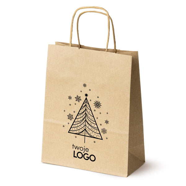 Torba papierowa świąteczna z Twoim logo