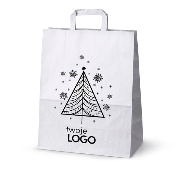 Torba papierowa świąteczna z Twoim logo