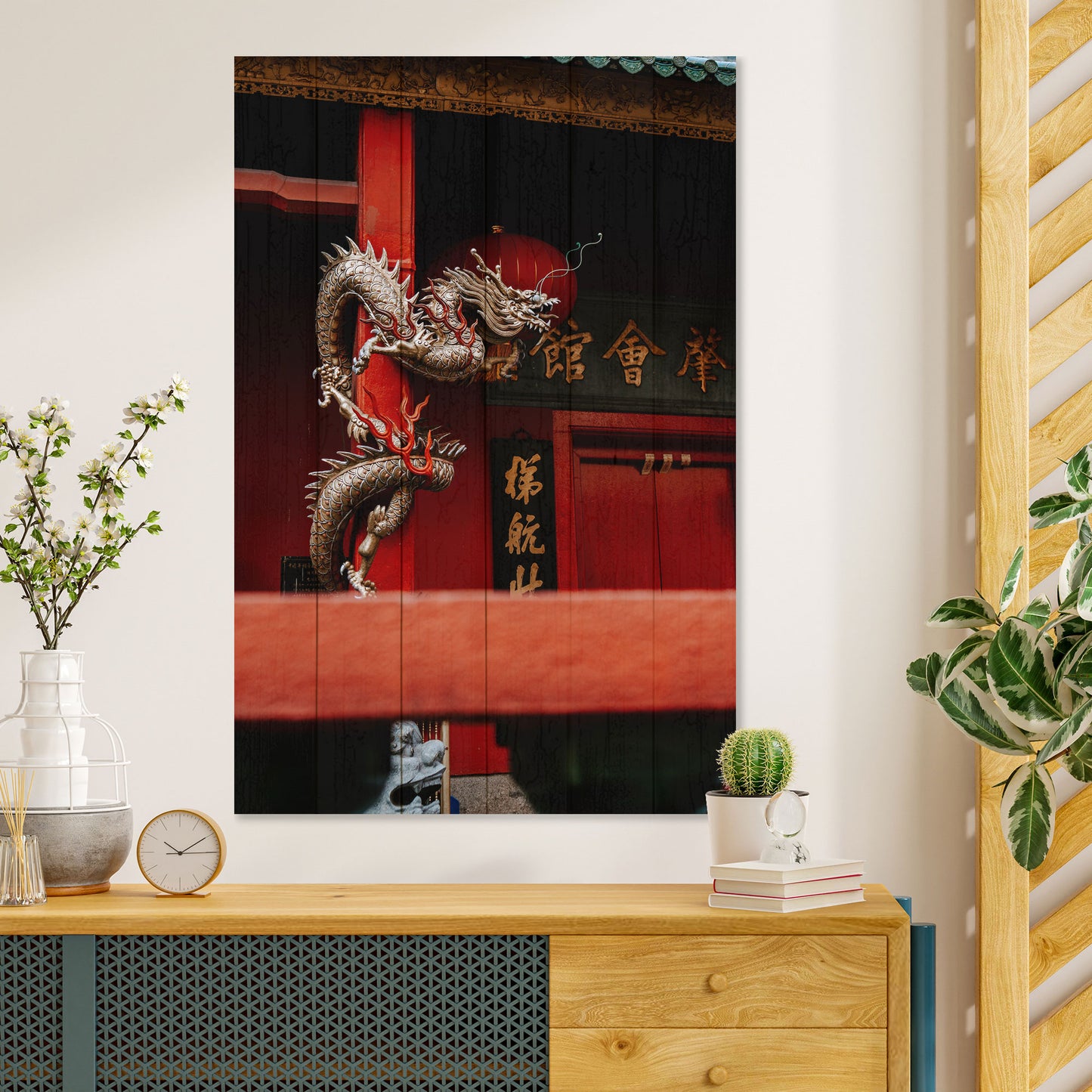 Obraz na drewnie Chiński smok - China Dragon