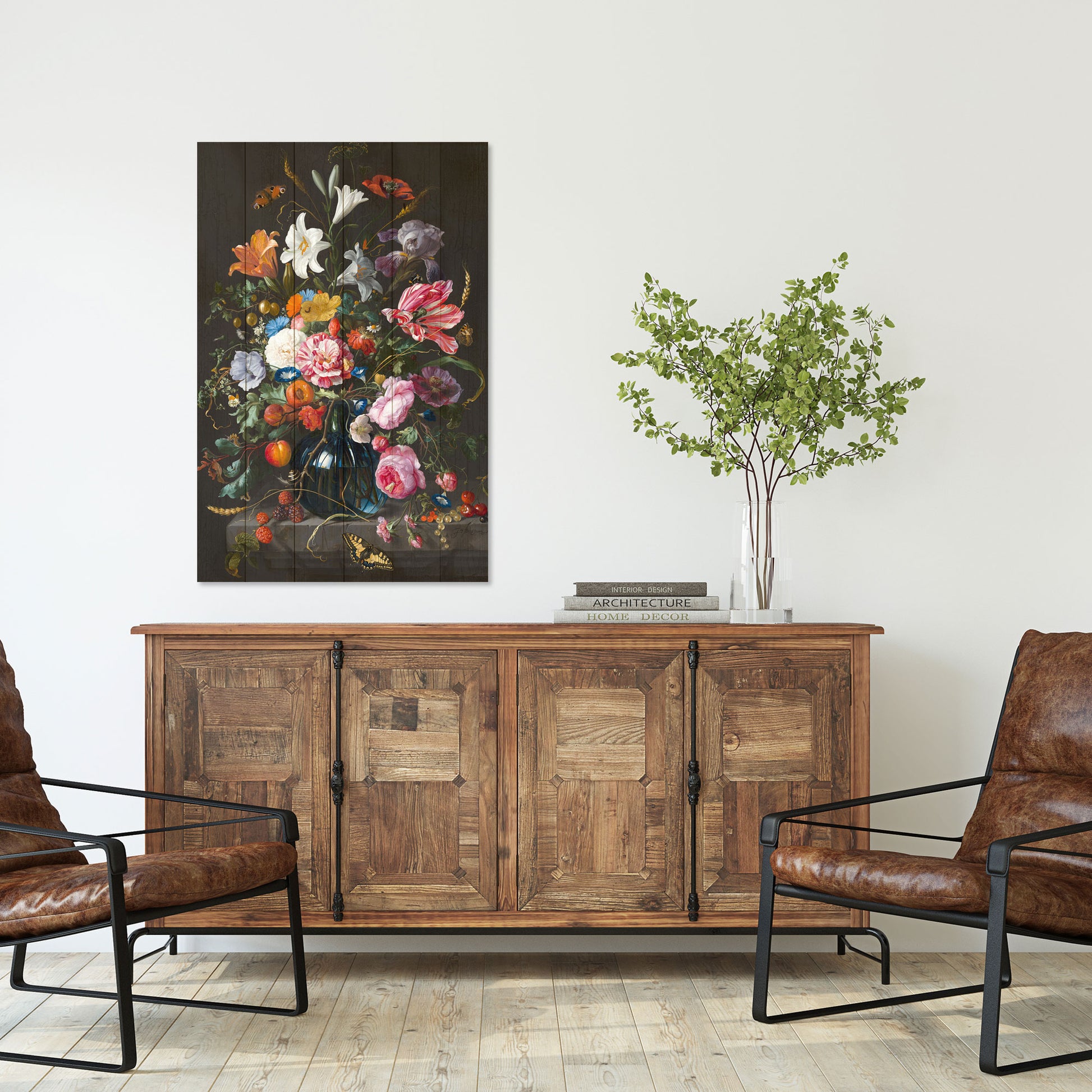 Obraz na drewnie Bukiet kwiatów - Colorful Bouquet