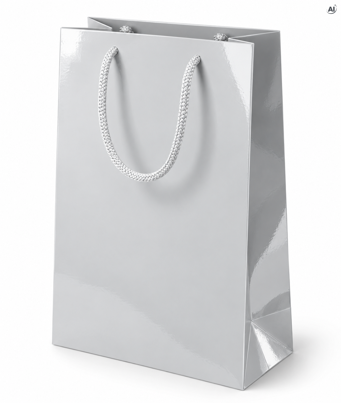 Torba Laminowana z Uchwytem Sznurkowym 240x90x320mm - Biała