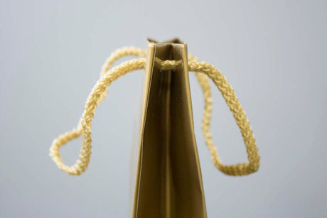 Torba laminowana z uchwytem sznurkowym 110x90x400mm Złota