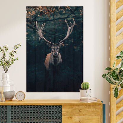 Obraz na drewnie Jesienny jeleń - Deer