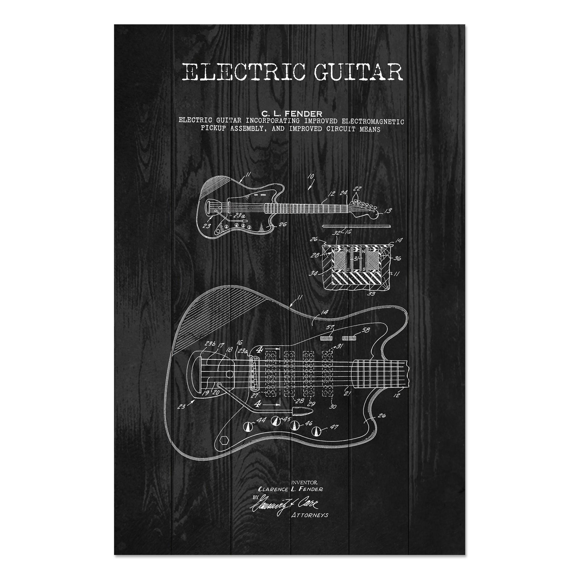 Obraz na drewnie Gitara elektryczna - Electric Guitar