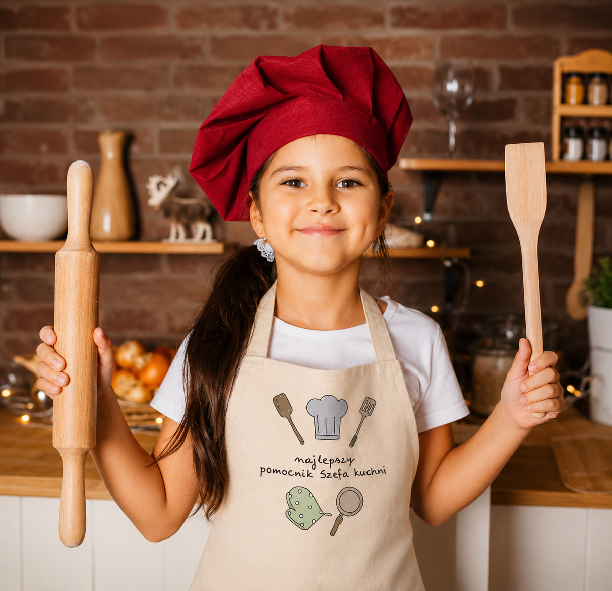 Fartuch dziecięcy NAJLEPSZY POMOCNIK SZEFA KUCHNI