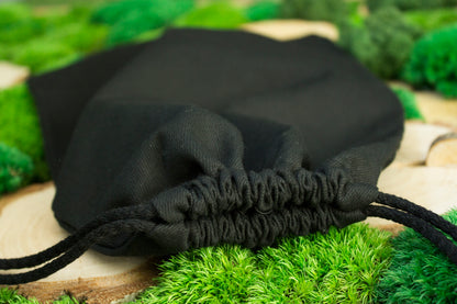 Worek bawełniany czarny ze sznurkiem 30x40