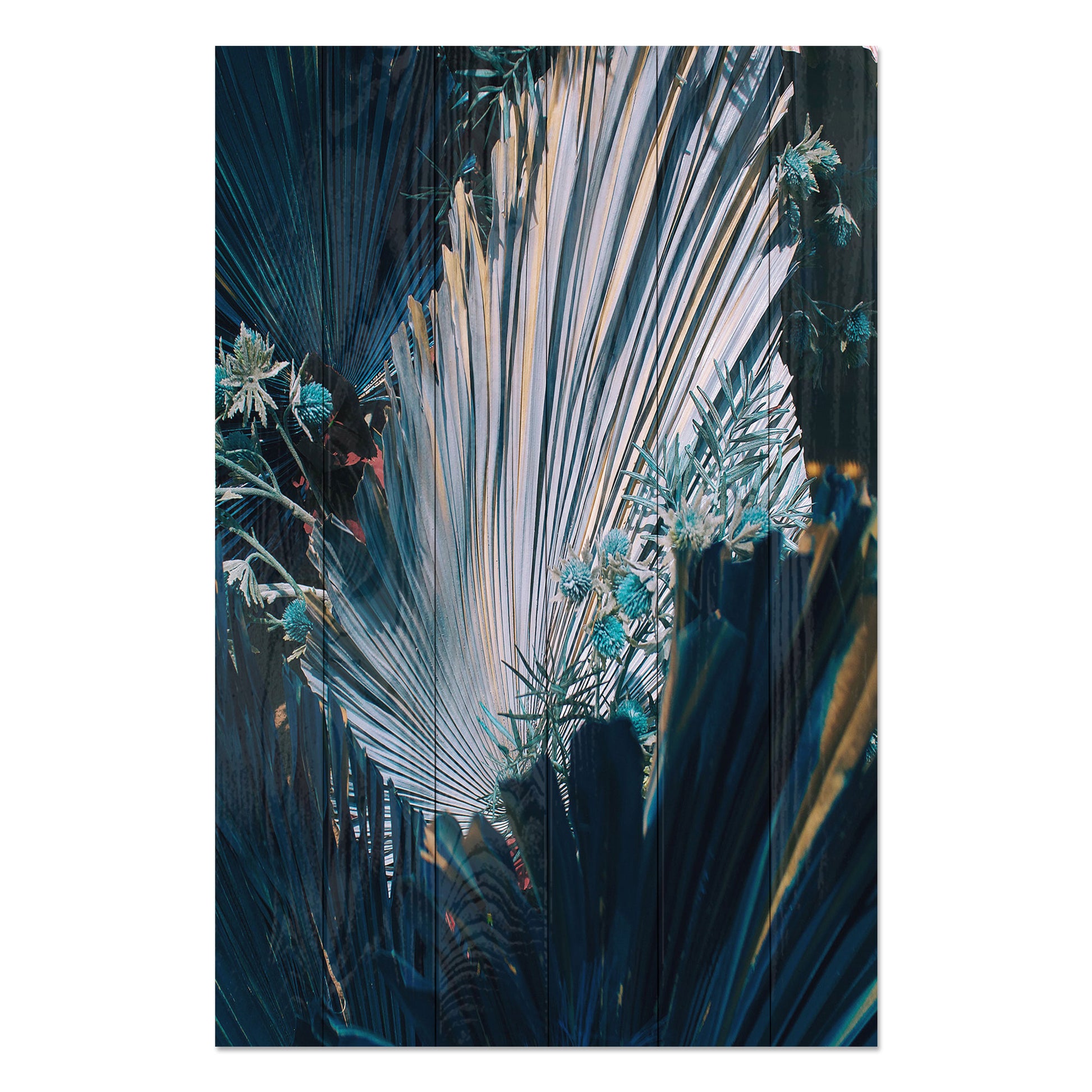 Obraz na drewnie Kompozycja kwiatowa - Floral Composition