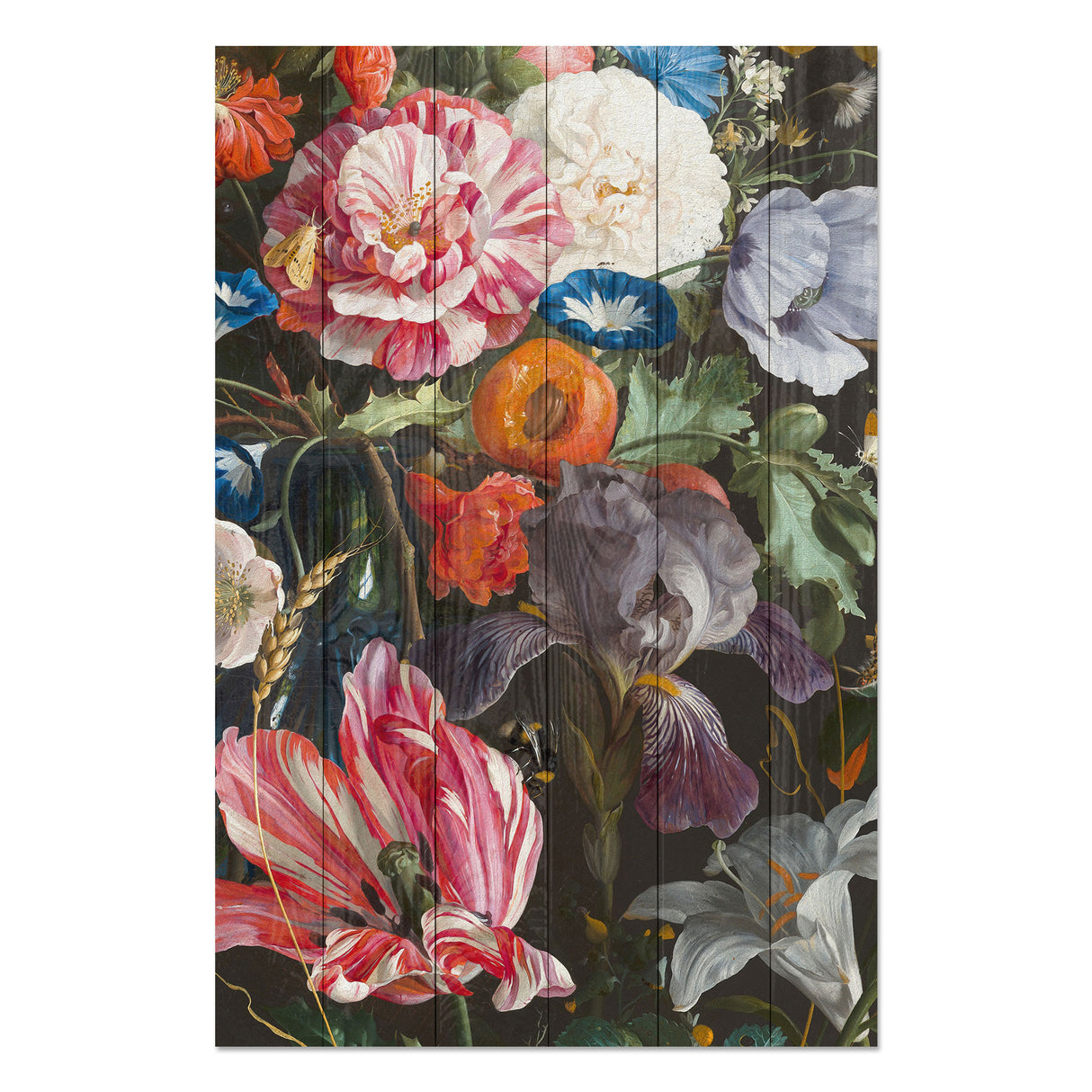 Obraz na drewnie Kolorowe kwiaty - Flower Painting
