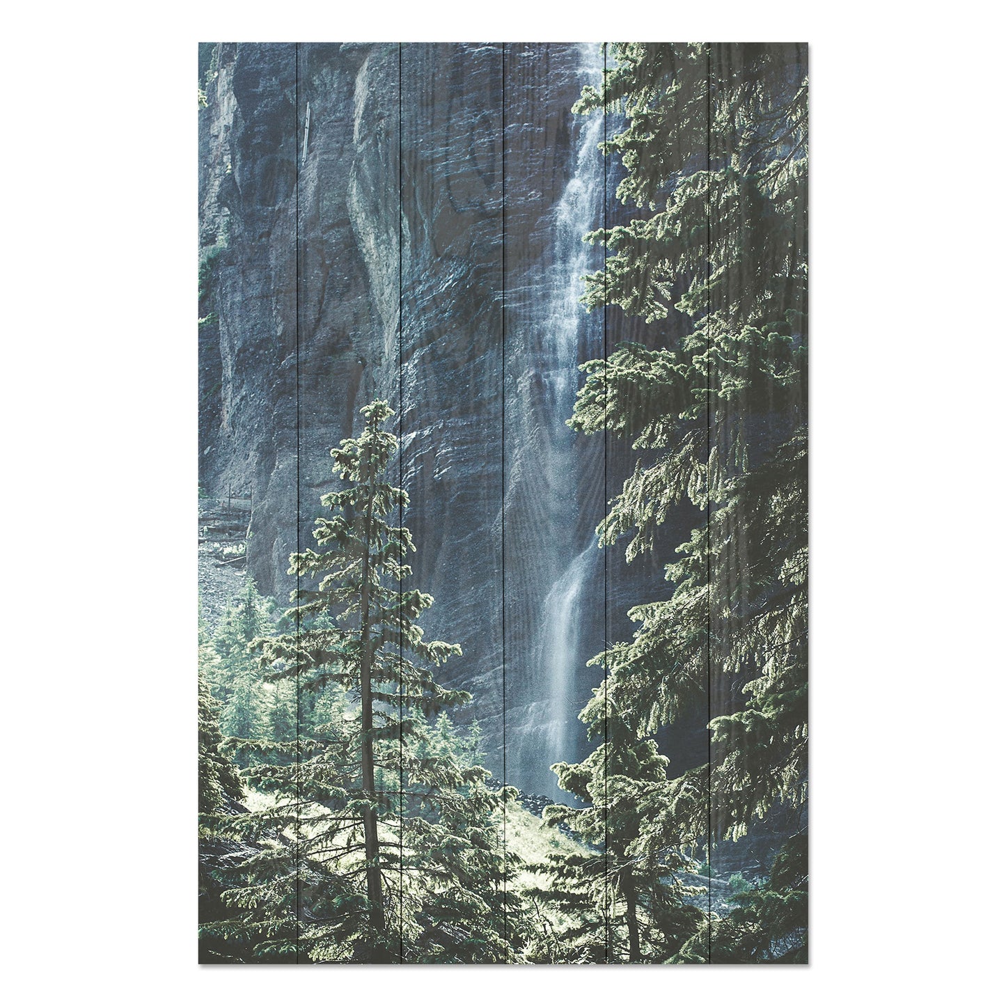Obraz na drewnie Wodospad - Waterfall