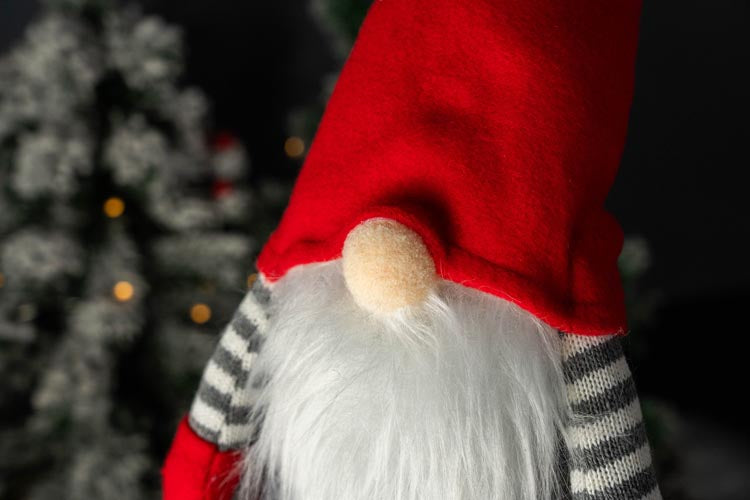 Świąteczny skrzat stojący z teleskopowymi nogami 75cm