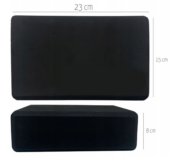 Czarna kostka do jogi