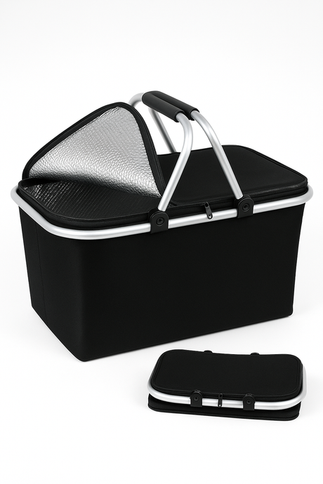 Termiczny koszyk piknikowy SKŁADANY 30L