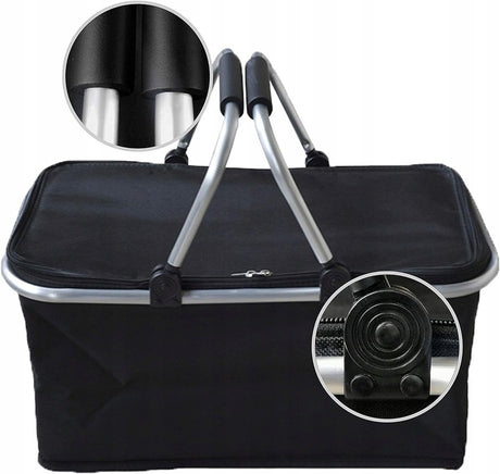 Termiczny koszyk piknikowy SKŁADANY 30L