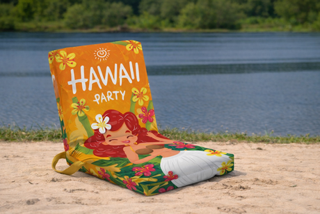 Leżak podróżny składany leżanka HAWAII PARTY