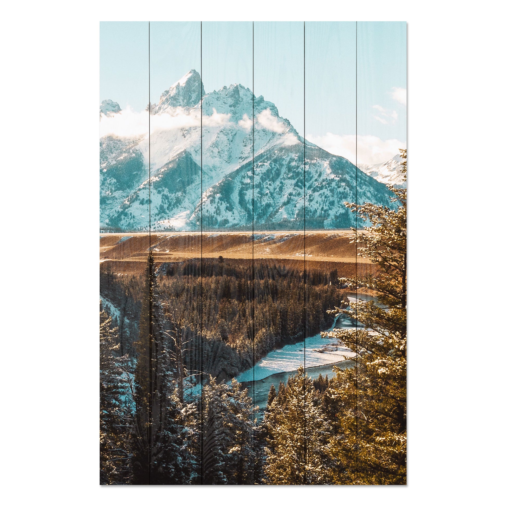 Obraz na drewnie Górski krajobraz - Mountain Landscape