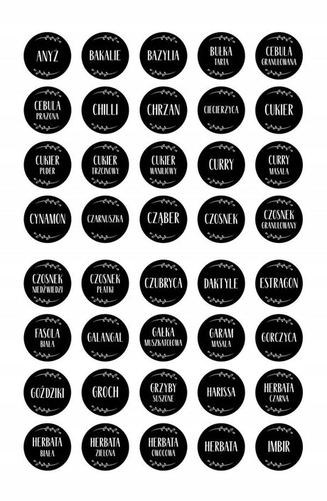 Spice stickers 200 pcs.