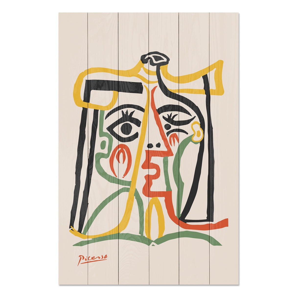 Obraz na drewnie Picasso Abstrakcja - Picasso Abstract 3
