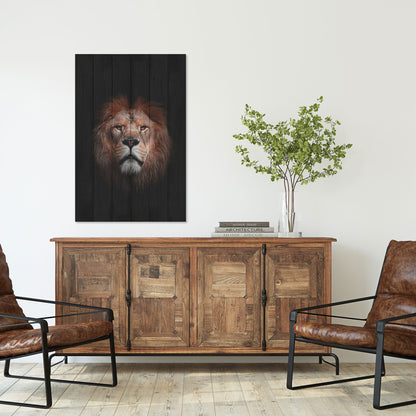 Obraz na drewnie Portret Lwa - Portrait of a Lion