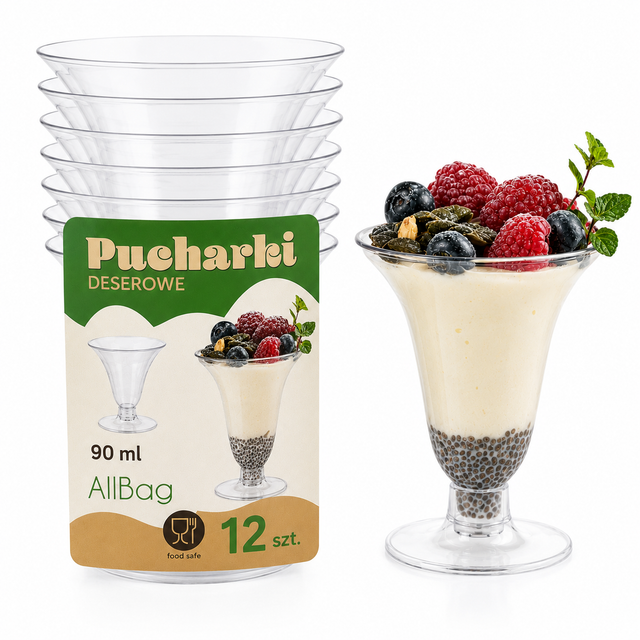 Pucharki do deserów 90ml 12szt.