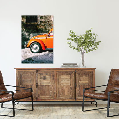 Obraz na drewnie Pomarańczowy garbus - Sienna
