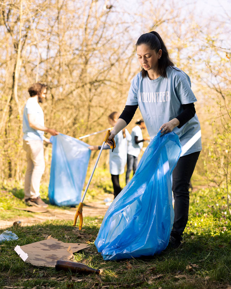 Niebieskie worki na śmieci 120 L