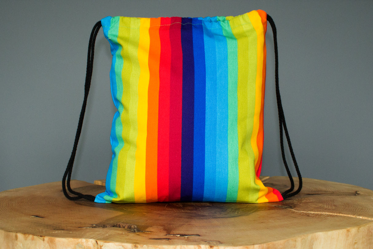 Plecak bawełniany LGBT+ tęcza 34x40 cm