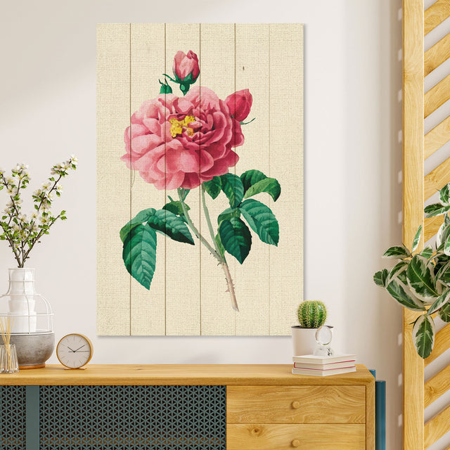 Obraz na drewnie Vintage kwiat - Vintage Pink Flowers