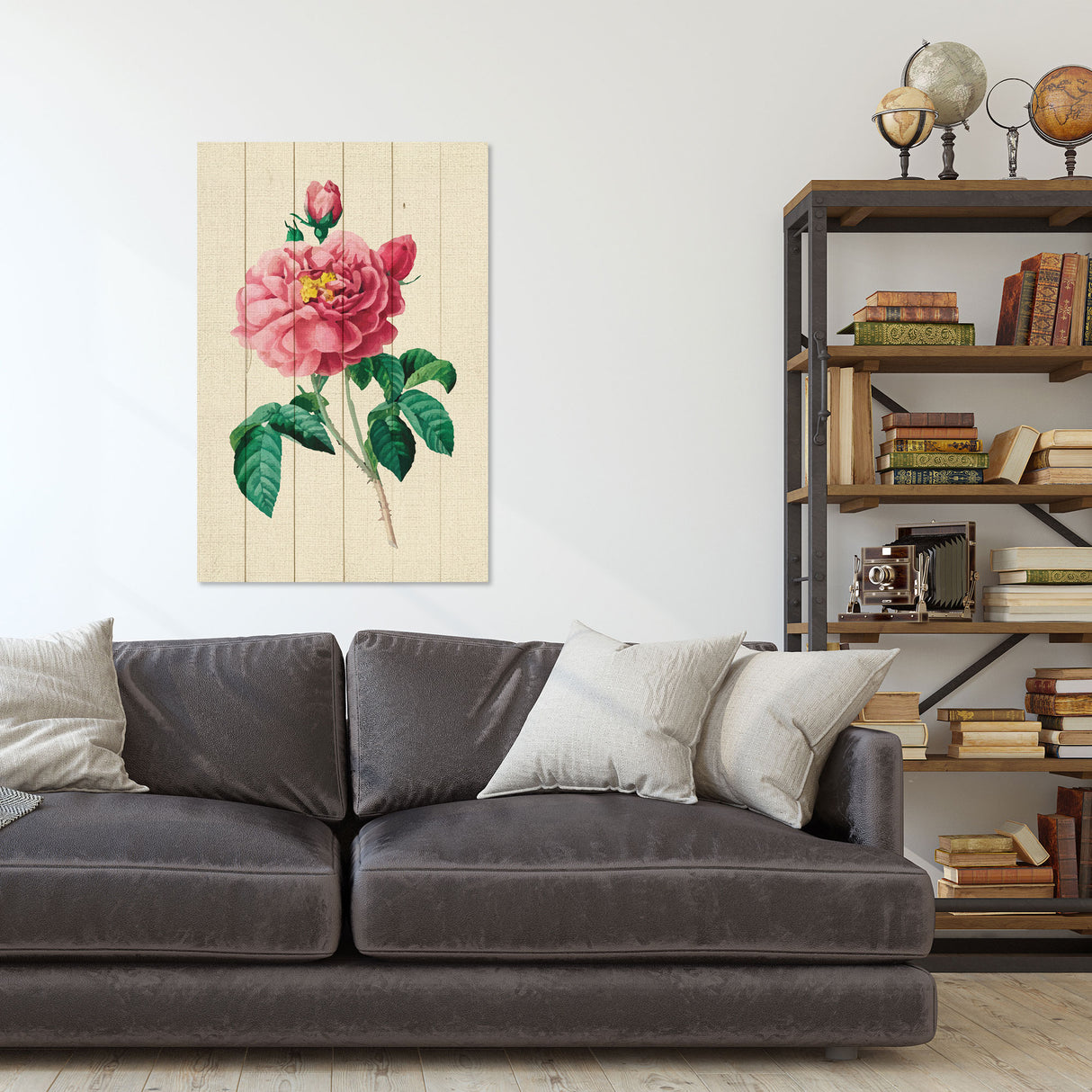 Obraz na drewnie Vintage kwiat - Vintage Pink Flowers