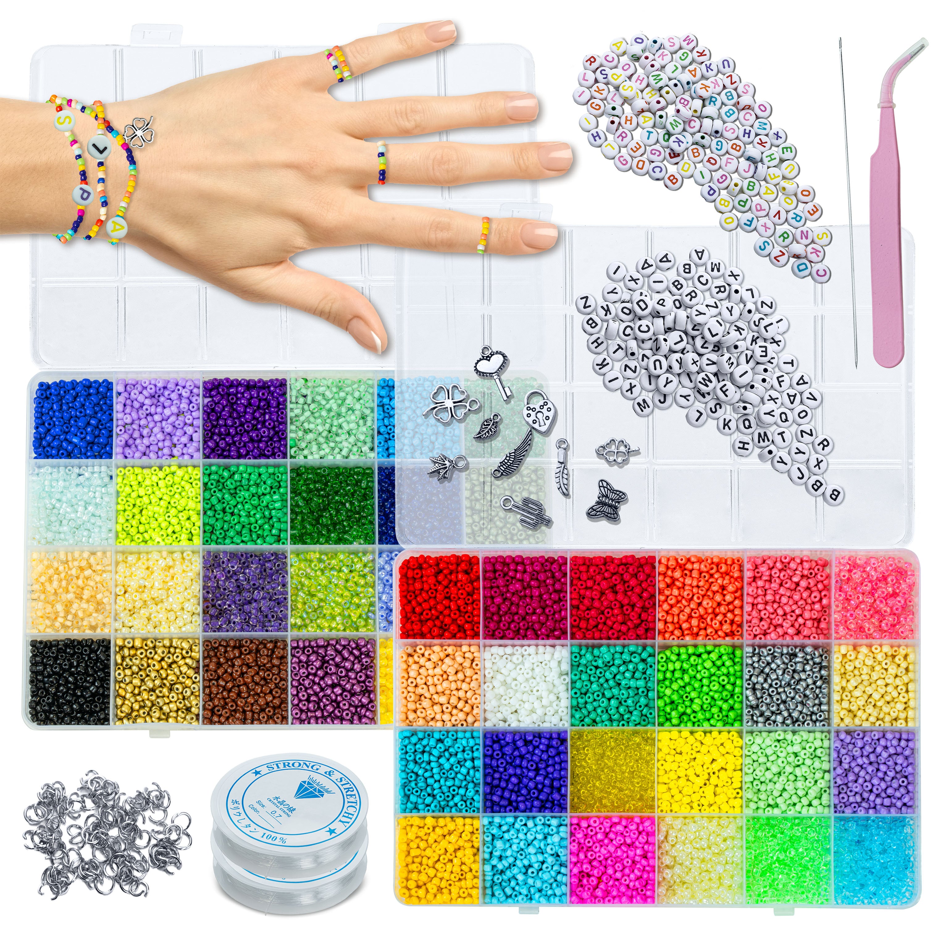 Bracelet Making Kit Letter Beads 35k Beads